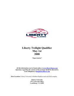 Meet Information (Including Revised Schedule)