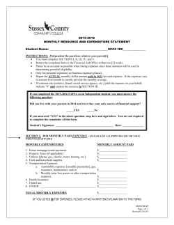 2015-16 Monthly Resource Expenditure Statement