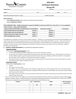 2016-17 V6 Verification Worksheet