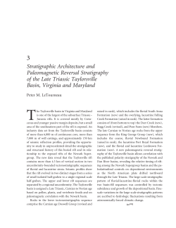 Letourneau, P.M. (2003) Tectonic and climatic controls on the stratigraphic architecture of the Late Triassic Taylorsville basin, Virginia and Maryland, USA, in LeTourneau, P.M. and Olsen, P.E. [eds.] The Great Rift Valleys of Pangea in North America, Volume 2: Sedimentology, Stratigraphy, and Paleontology, Columbia University Press, New York.