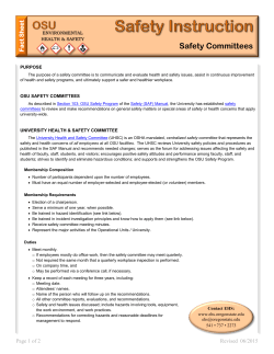 Safety Committees