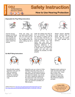 PPE: How to Use Hearing Protection