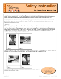 Keyboard and Mouse Use