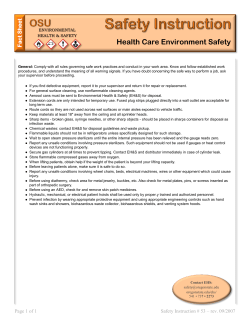 Health Care Environment