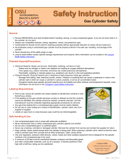Gas Cylinder Safety