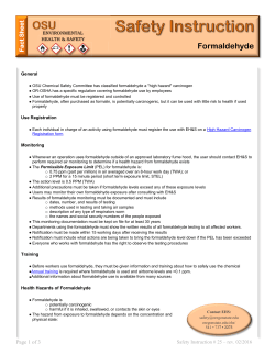 Formaldehyde