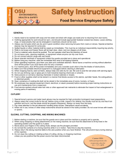 Food Service Safety