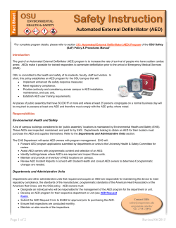 Automatic External Defibrillator (AED)