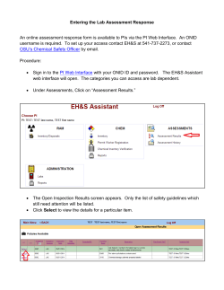 How to respond to EH S assessments online
