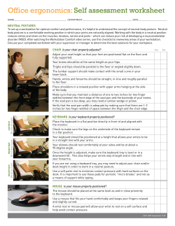 SAIF Workstation Self-Assessment