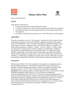 Sharps Safety