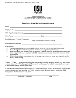 medical questionnaire