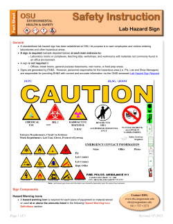 Lab Hazard Sign