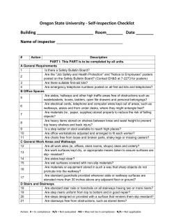 Self-Inspection form
