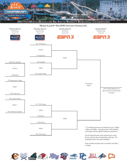 Tournament Bracket