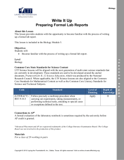 Lab Report Instructions