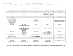 AP Calculus AB Lesson Plan Cycle 3 B Days