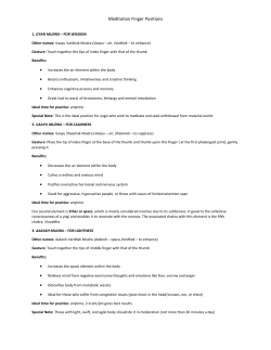 finger positions for meditation