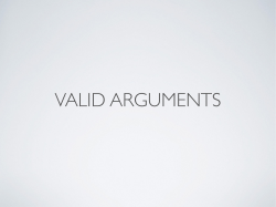 Lectures on Arguments