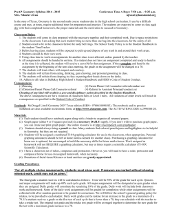 Pre-AP Geometry syllabus