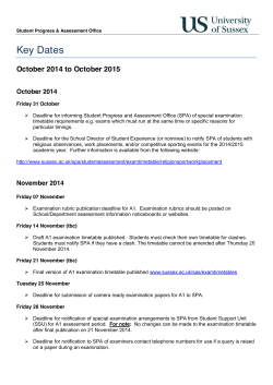 Key dates 2014-2015 [PDF 132.37KB]