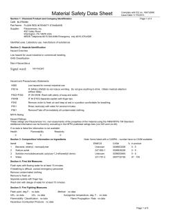 Material Safety Datasheet BLIFR06M (PDF)