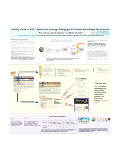 Adding Value to NSDL Resources through Pedagogical Content Knowledge Annotations