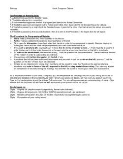 Mock Congress activity