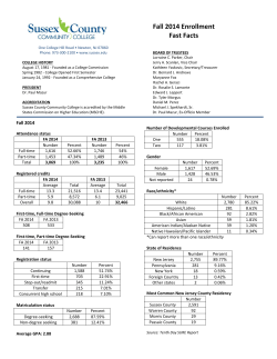 Enrollment Facts Fall 2014