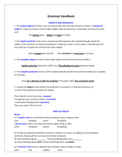 Grammar Handbook