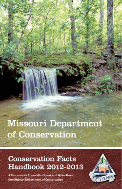 Missouri Conservation Facts Handbook 2012-2013
