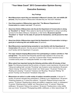 2013 Conservation Opinion Survey