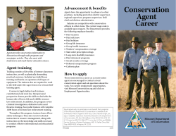 Conservation Agent Career