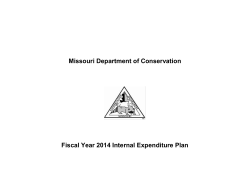 Fiscal Year 2014 Internal Expenditure Plan