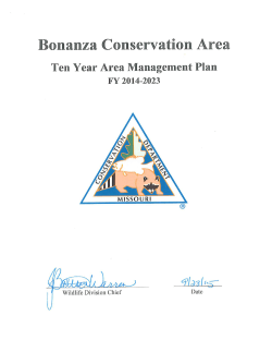 2014 Bonanza Conservation Area Management Plan