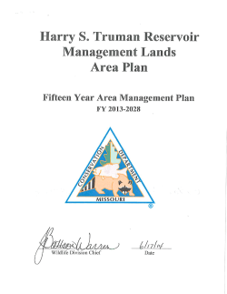 2013 Harry S Truman Reservoir Management Lands Area Plan