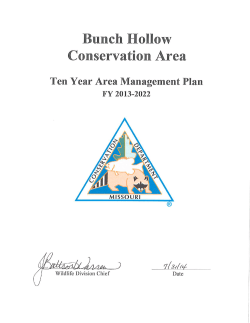 2013 Bunch Hollow Conservation Area Management Plan