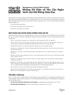 Budget Briefs Vietnamese