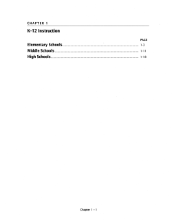 Chapter 1: K-12 Instruction