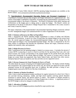 How to Read the Budget