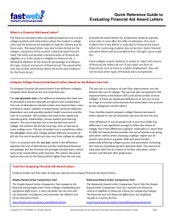 How to Evaluate Financial Aid Award Letters