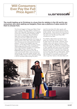 Download: Business Cafe - Will Consumers Ever Pay the Full Price Again?