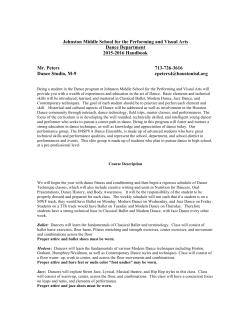 2015-2016 JMSPVA Dance Handbook