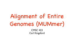 Comparing whole genomes with MUMmer
