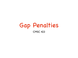 General Affine Gap Penalties