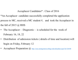 Click here for Accuplacer Information