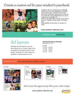 Senior Ad Flyer