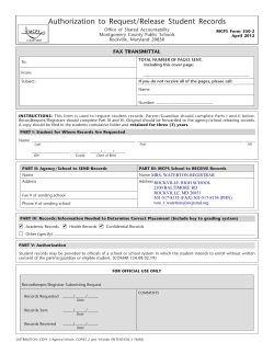 Authorization to Release Records