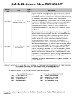 Computer Science (CODE.ORG)