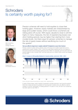 Is certainty worth paying for?